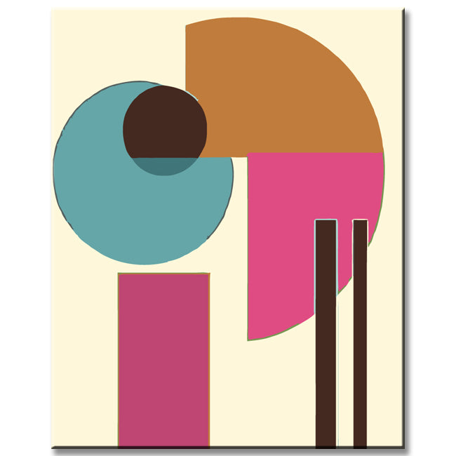 Painting by Numbers Art Abstract Painting Geometry Circles Strokes Dots