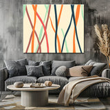Painting by Numbers Art Abstract Painting Geometry Colored Strokes