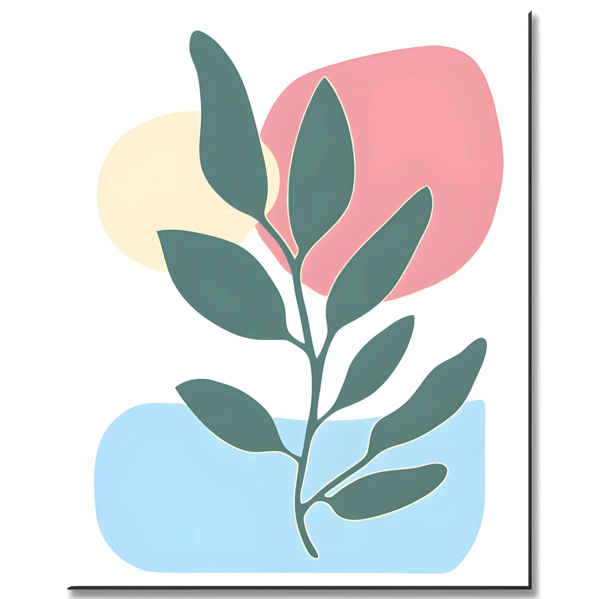 Painting by Numbers Art Abstract Painting Geometry Fern