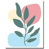 Painting by Numbers Art Abstract Painting Geometry Fern