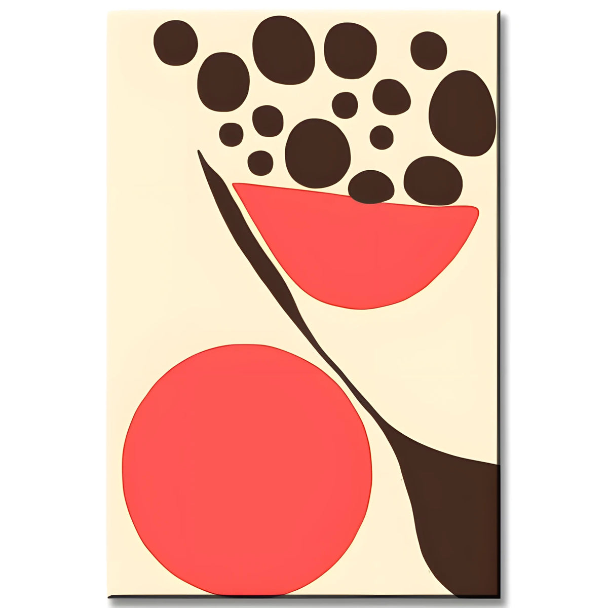 Painting by Numbers Art Abstract Painting Geometry Colored Dots