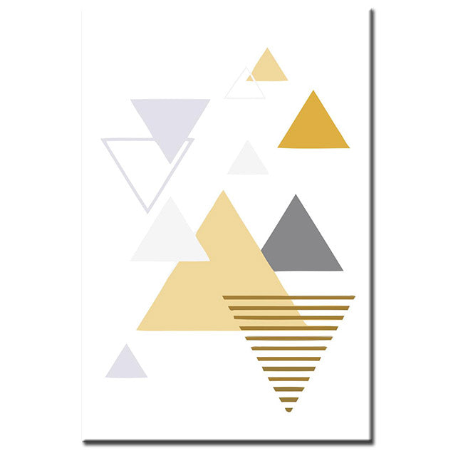 Painting by Numbers Art Colored Triangles I