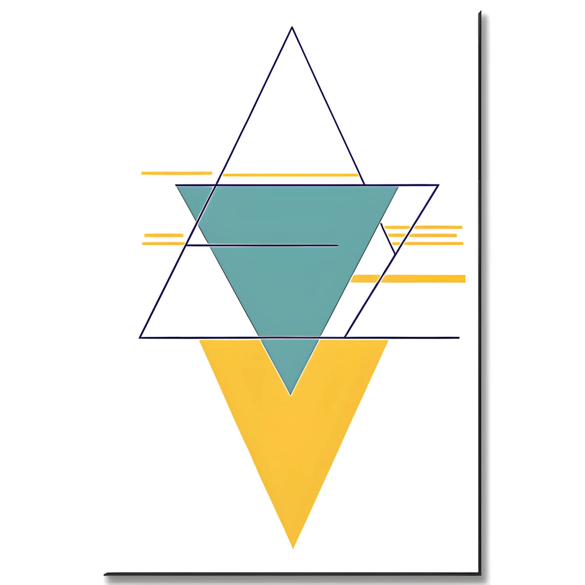Painting by Numbers Art Colored Triangles II