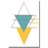 Painting by Numbers Art Colored Triangles II