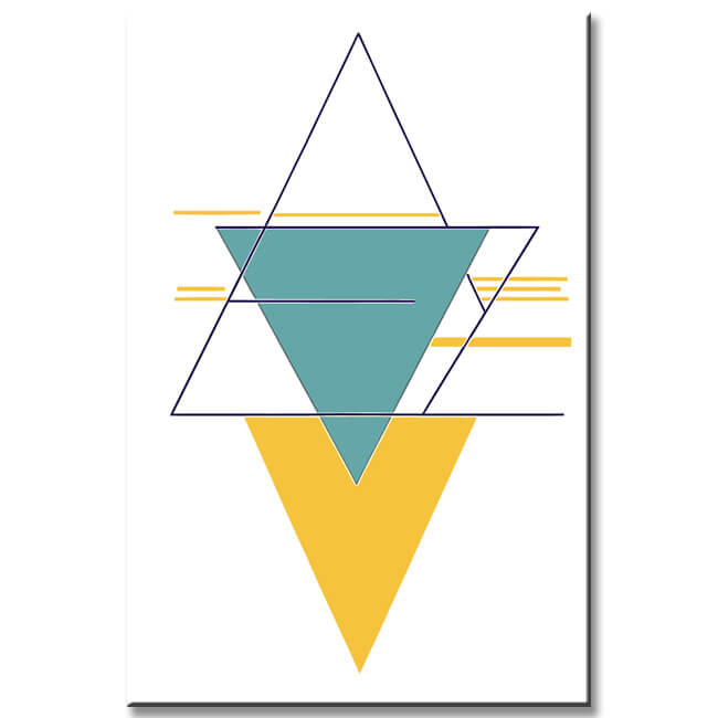 Painting by Numbers Art Colored Triangles II