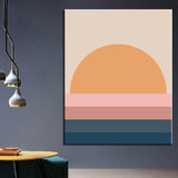 Painting by Numbers Art Minimalism Sunset Sea
