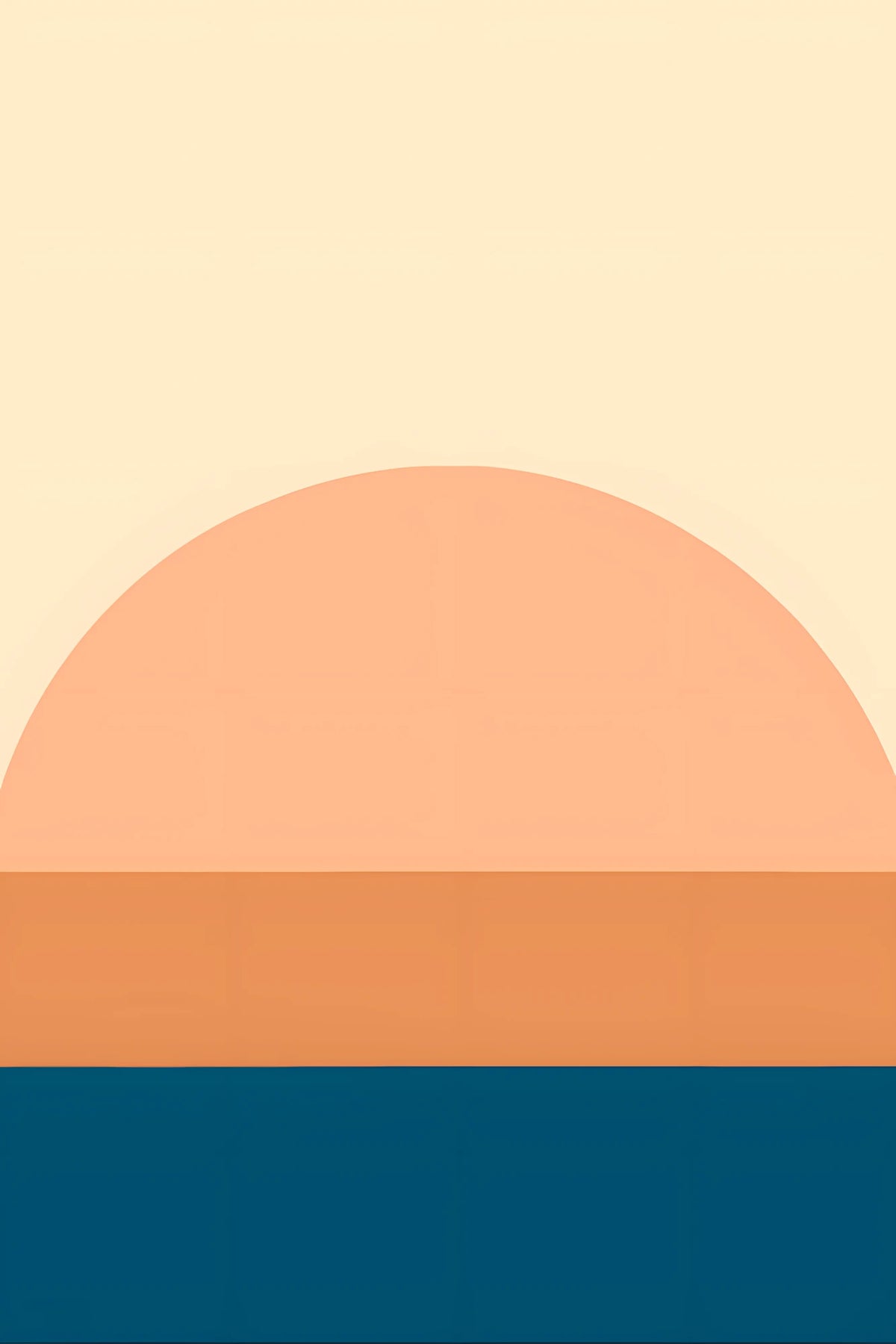 Painting by Numbers Art Minimalism Sunset Sea