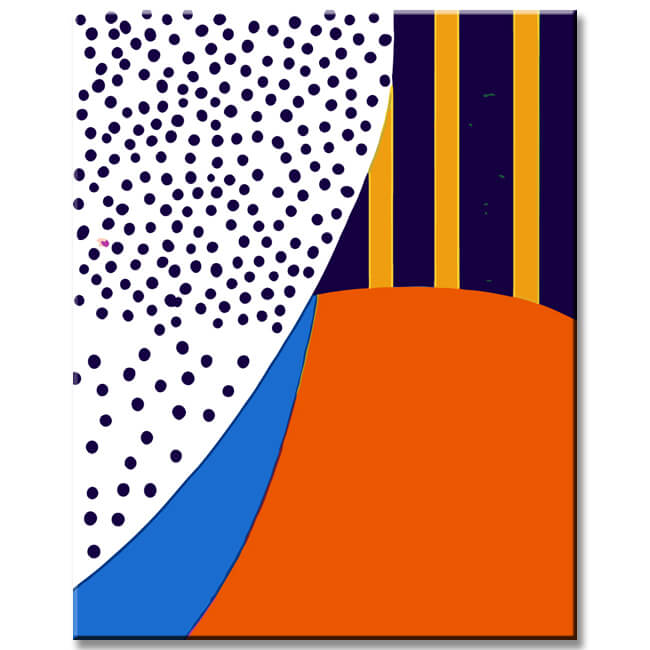 Painting by Numbers Art Minimalism Stripes and Dots