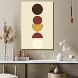 Painting by Numbers Art Minimalism Waxing Moon, Full Moon, Waning Moon