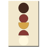 Painting by Numbers Art Minimalism Waxing Moon, Full Moon, Waning Moon