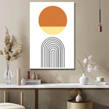 Painting by Numbers Art Minimalism Two Hemispheres on A Rainbow