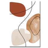 Painting by Numbers Art Minimalism Line Drawing and Colorful Leaves