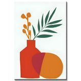 Painting by Numbers Art Minimalism Leaf in Vase