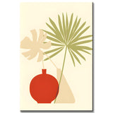 Painting by Numbers Art Minimalism Two Palm Leaves