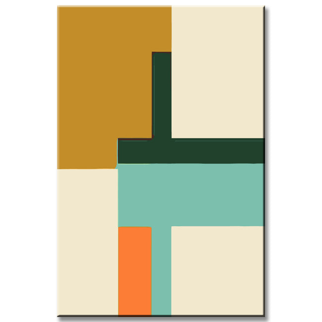 Painting by Numbers Art Minimalism Rectangles Creative