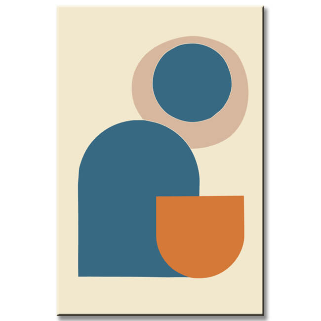 Painting by Numbers Art Black Rainbow & Half Sun