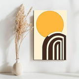 Painting by Numbers Art Minimalism Sun and Black Lines