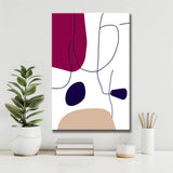 Painting by Numbers Art Minimalism Line Drawing with Colorful Shapes