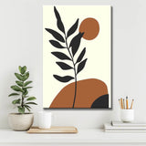 Painting by Numbers Art Minimalism Plant with Mountains and and Sun