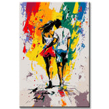 Painting by Numbers Lovers Abstract Art