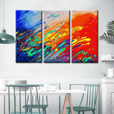 Painting by Numbers Modern Art Color Explosion 3-Panel Triptych