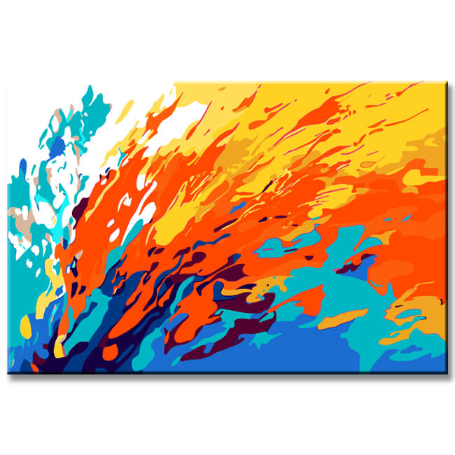 Painting by Numbers Modern Art Color Explosion
