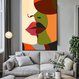 Painting by Numbers Minimalism Art Kiss