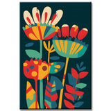 Paint by Numbers Minimalism Art Flowers