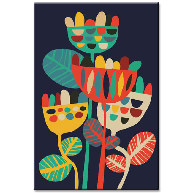 Painting by Numbers Minimalism Art Flowers