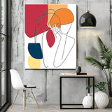 Painting by Numbers Minimalism Line Drawing Woman