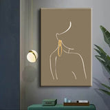 Painting by Numbers Minimalism Line Drawing White Kaki
