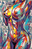 Painting by Numbers Art Nude Woman Abstract