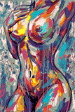 Painting by Numbers Art Nude Woman Abstract