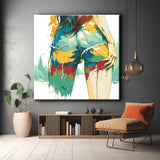 Painting by Numbers Nude Art Colored Bottom