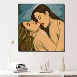 Paint by Numbers nude women intimate DIY art wall decor modern artwork