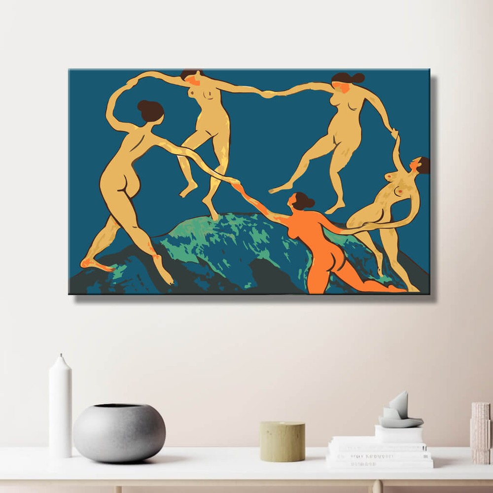 Paint by Numbers nude women group DIY art wall decor modern artwork