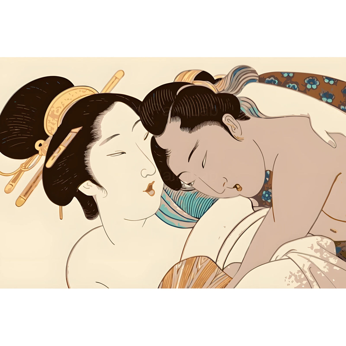 DIY Paint by Numbers Nude Women Japanese Intimate Art Kit