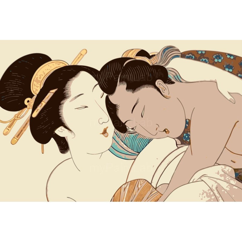 Paint by Numbers nude women japanese