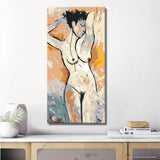 Paint by Numbers nude woman minimal DIY art wall decor modern artwork