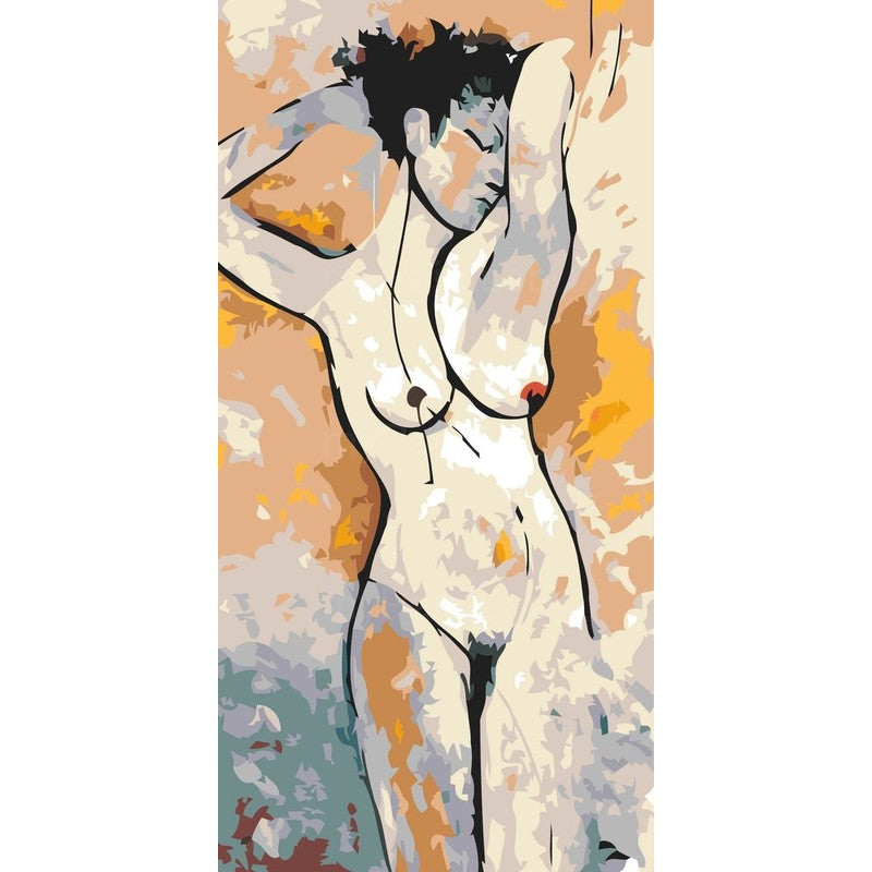Paint by Numbers nude woman minimal