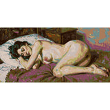 Paint by Numbers nude woman lying sleeping
