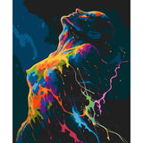 Paint by Numbers nude woman colorful dynamic
