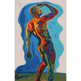 DIY Paint by Numbers Nude Man Colorful Dynamic Kit