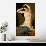 Paint by Numbers nude woman classic sitting DIY art wall decor modern artwork