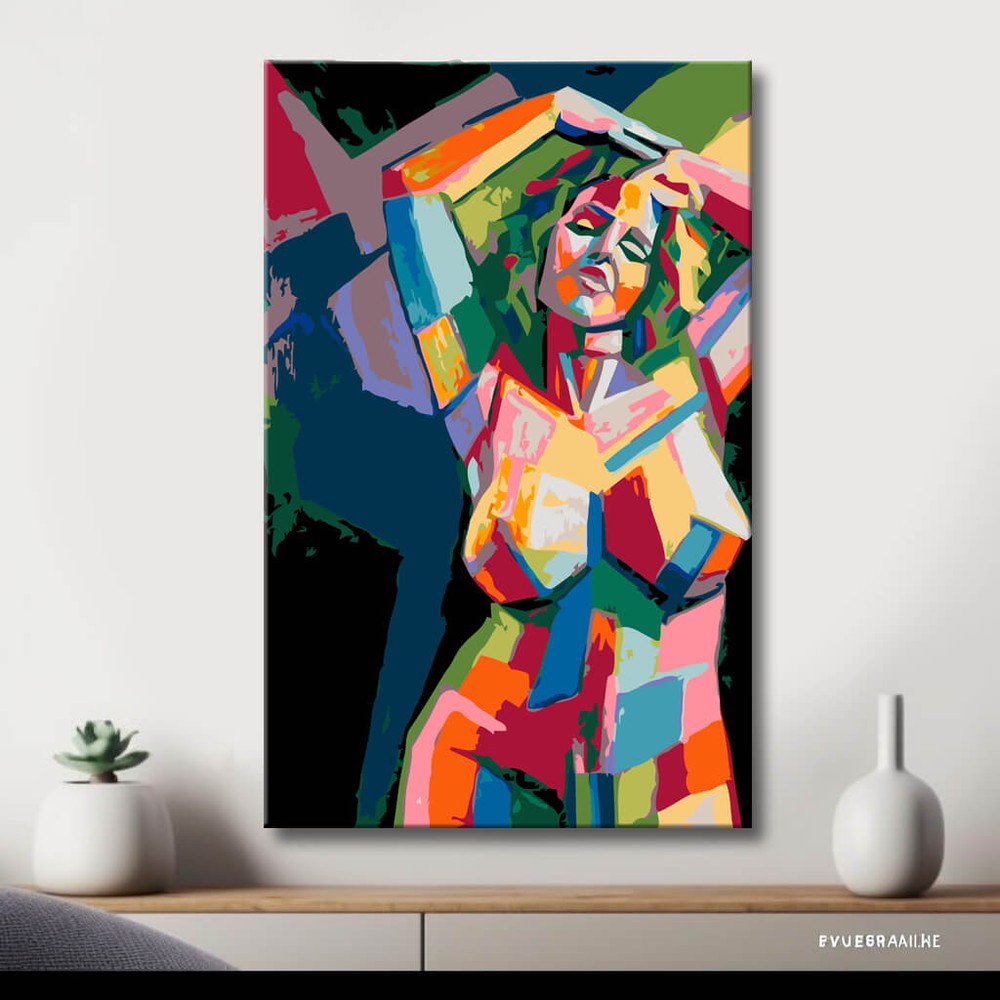 DIY Paint by Numbers Kit DIY art wall decor modern artwork