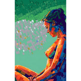 DIY Paint by Numbers Nude Woman Profile Colorful Geometric Modern Style