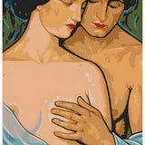 DIY Paint by Numbers Nude Couple Intimate Embrace Close Up Kit