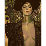 DIY Paint by Numbers Nude Woman Decorative Jewelry Art Nouveau