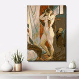 nude woman standing classic warm DIY art wall decor modern artwork