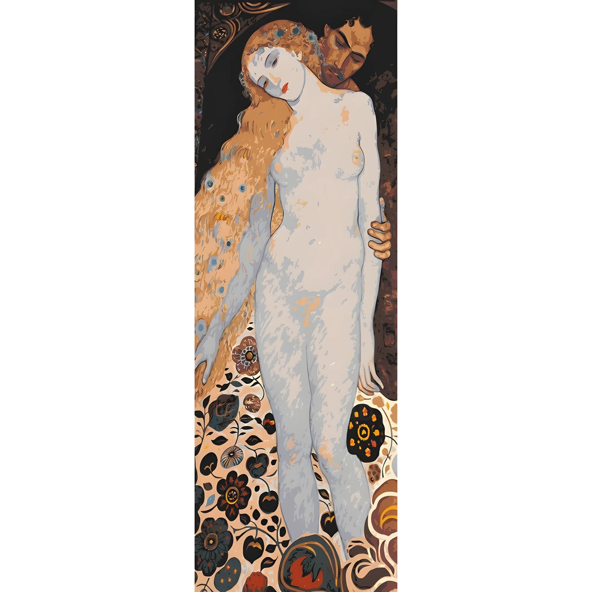 DIY Paint by Numbers Nude Woman Decorative Art Nouveau Elegant